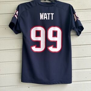 Navy Blue Texans JJ Watt #99 Football Jersey